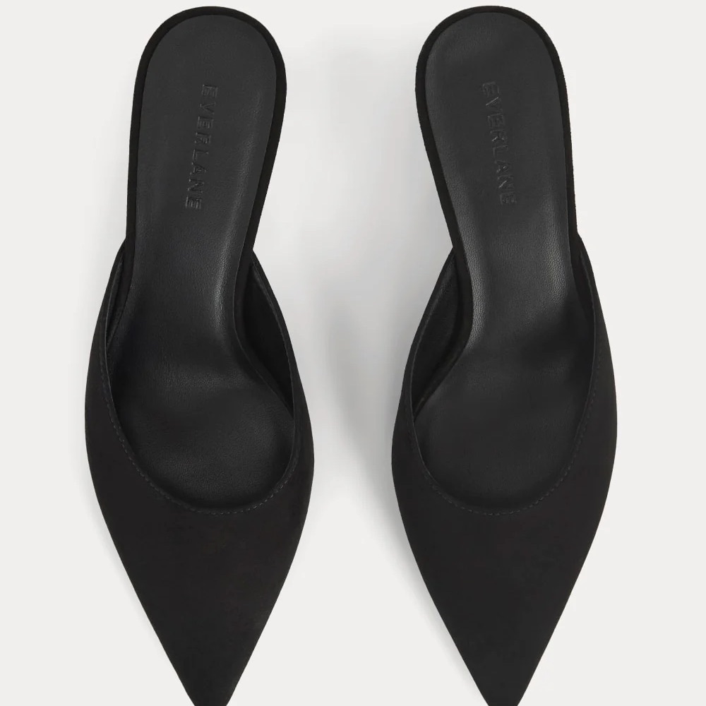 Everlane Black Suede Studio Kitten Heels - BNWT in box. - Picture 7 of 10